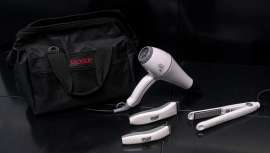 Este pack incluye máquinas de corte y contornos, secador y plancha profesionales con el mismo diseño en blanco del modelo Neo & Neo Liner