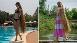 Dashik Gubanova es una joven rusa que posee más de un metro y medio de cabello. La rapunzel sexy, como la han bautizado en Instagram, no se ha cortado el pelo durante los últimos 14 años 