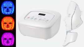 Diseñado como una máscara, este dispositivo ayuda a mejorar el tono de la piel, la elasticidad, arrugas, sebo, células muertas de la piel y más 