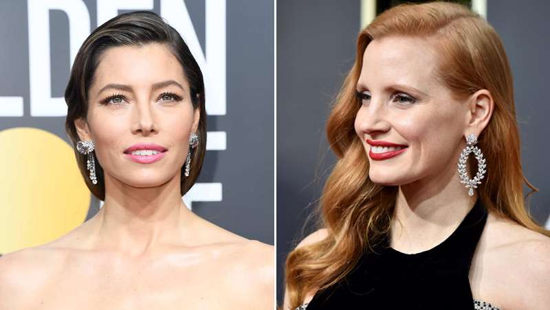 Jessica Chastain y Jessica Biel o cómo conseguir los mejores looks de los Globos de Oro