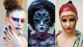 El equipo de la firma exhibió todo tipo de caracterizaciones, body painting, maquillajes de fantasía, tocados y las uñas más originales que no dejaron a nadie indiferente 