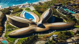Premiado como o melhor destino para o bem-estar pelos World Travel Awards, Mriya Resort & Spa, situado em Crimeia, Rússia, destaca-se pela infraestrutura e desenho a cargo do famoso arquiteto inglês Norman Foster