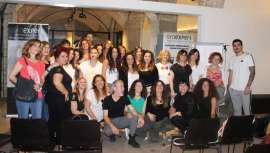 Con la boca abierta. Así nos ha dejado Collado durante la sesión formativa sobre nuevas tendencias de corte, organizada por Aurum Distribuciones, que ha tenido lugar en el fantástico marco de Studio Beauty Market, Barcelona