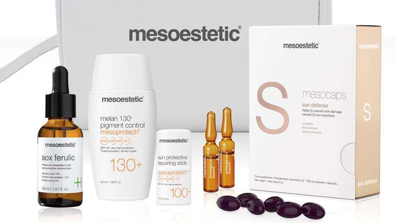 Os imprescindveis para prevenir aas manchas no vero, de mesoestetic