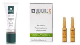 Las ampollas Endocare-C Proteoglicanos Oil Free iluminan, hidratan y regeneran la piel. Poseen propiedades antioxidantes, unifican el tono y difuminan las arrugas de forma inmediata