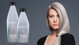 A nova gama de Redken Color Extend Graydiant, oferece um cuidado completo para os cabelos grisalhos graças ao pigmento violeta que permite neutralizar os tons