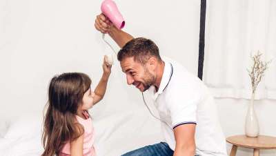 Para el mejor padre del mundo, un pelo de anuncio