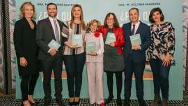 La doctora de Carlota Corredera, la famosa presentadora de Sálvame, que en un año perdiera 65 kilos, presenta el libro ¿Por qué engordamos?, de Dolores Saavedra, médico genetista y nutricionista
