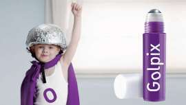 Golpix es un producto en formato roll-on que proporciona un frescor inmediato contra golpes y moratones