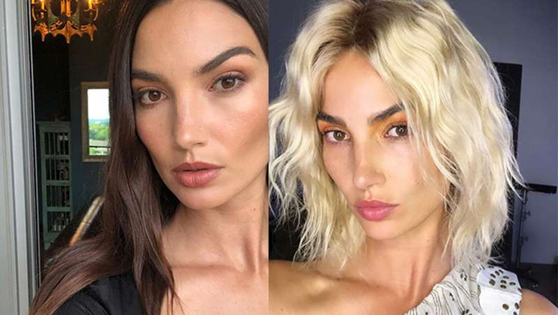 De morena a rubia, la actriz Lily Aldridge, asombroso cambio de look