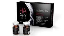 Happy Intim Vigorate Mix, de aplicación exclusivamente médica, aclara y rejuvenece la piel del área genital. Novedad que se incorpora a la amplia gama de productos Vigorate Mix