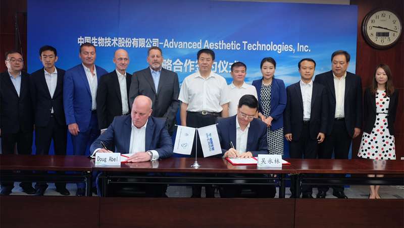 Advanced Aesthetic Technologies y China National Biotec Group anuncian una cooperacin estratgica
