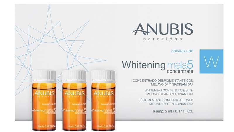 Anubis apresenta o seu novo concentrado profissional despigmentante Whitening mela5 concentrate