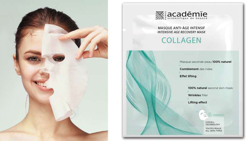 La mscara antiedad de accin intensiva y colgeno, Srum in Mask de Acadmie