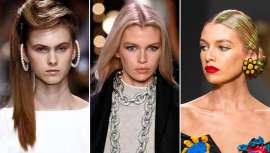 Atrás y muy lejos queda el minimalismo, se lleva el oropel, los brillos y estilo Lady Di. Resumimos las cinco tendencias vistas en peinado y makeup en la pasarela más influyente del mundo, junto a la de París y Milán, la pasarela de Nueva York