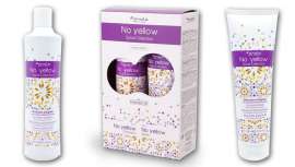 Un champú y una mascarilla ideales para usar por tus clientas rubias, con una bonita estampación en sus envases, novedad y promoción edición limitada de Fanola No Yellow 