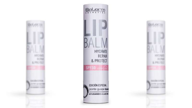 Pe-te linda e vais sentir-te melhor com o blsamo labial Salerm Cosmetics dedicado  Fundao Stanpa