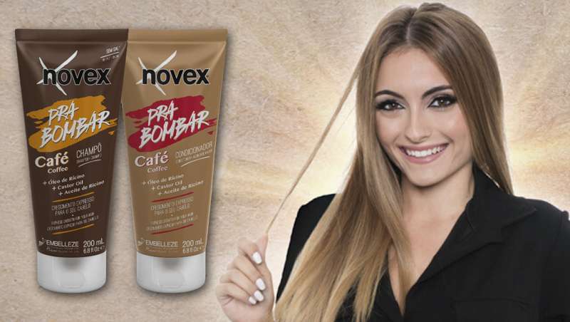 A energia do caf na nova linha de penteados Novex Hair Boost Coffee