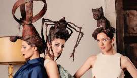 La conocida estilista fusiona repostería, escultura y peluquería de autor en tres recogidos artísticos inspirados en tres emblemas de la ciudad bilbaína