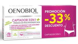 El consumo de prebióticos favorece  la regulación del organismo. Oenobiol Captador 3 en 1® Plus+ reequilibra la microbiota intestinal en 48 horas, incrementando las bacterias beneficiosas para el control de peso