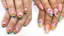 Ya sea una manicura con forma de arco iris, o con los colores de este fenómeno óptico de la naturaleza, o con los colores con los que queramos interpretar nuestro propio arco iris 