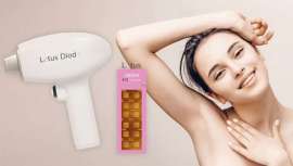Tecnología mejorada que permite la utilización de todo el chip de diodo, superficie, para una depilación permanente altamente eficaz y rentable