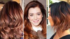 Un guiño sutil a los rojizos manteniendo la base oscura, ideal para mujeres de pelo más o menos castaño y piel morena, versátil y modulable