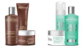 Las dos líneas son Brun Cashmere para conseguir que el cabello oscuro luzca con un brillo sublime, y Fiber Density, que refuerza el pelo