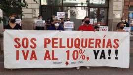 La Alianza por la Bajada del IVA del 10% a las peluquerías convoca a los profesionales al acto de protesta que va a tener lugar en Madrid 