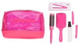 Un pack diseñado para lucir un cabello perfecto y poderlo llevar siempre y a cualquier lugar gracias a su formato portable y universal y sus herramientas y cosmética capilar