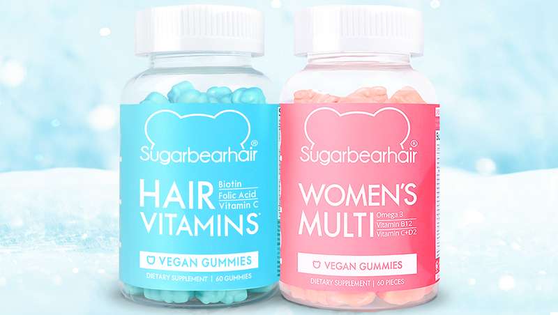 Sugarbearhair, los deliciosos, veganos y comestibles ositos azules, vitaminas para tu pelo