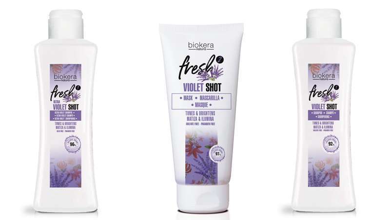 Loiros esplêndidos que duram e duram, apenas com Violet Shot de Salerm Cosmetics