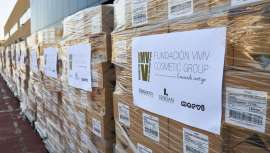 Acción desarrollada dentro de una extensa campaña de la Fundación VMV Cosmetic Group que engloba a distintas entidades y organizaciones, así como diferentes segmentos de población, beneficiarios de la donación de loción hidroalcohólica