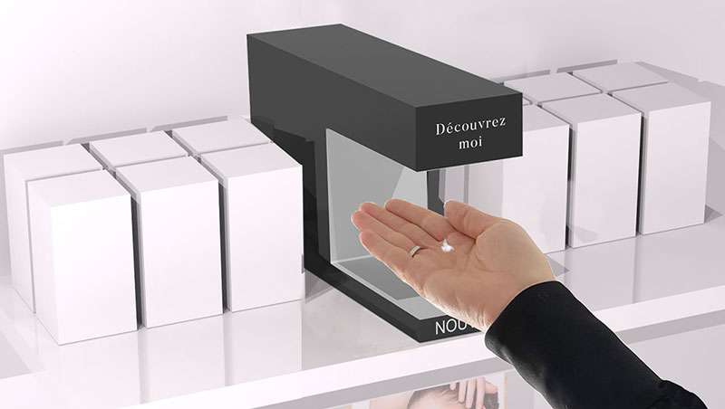 GK Concept crea un revolucionario dispositivo para probar productos cosméticos