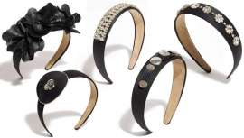 Acaba de crear una colección hecha a mano de diademas en tela de color negro con diferentes detalles, desde más urbana a más elegante y sofisticada