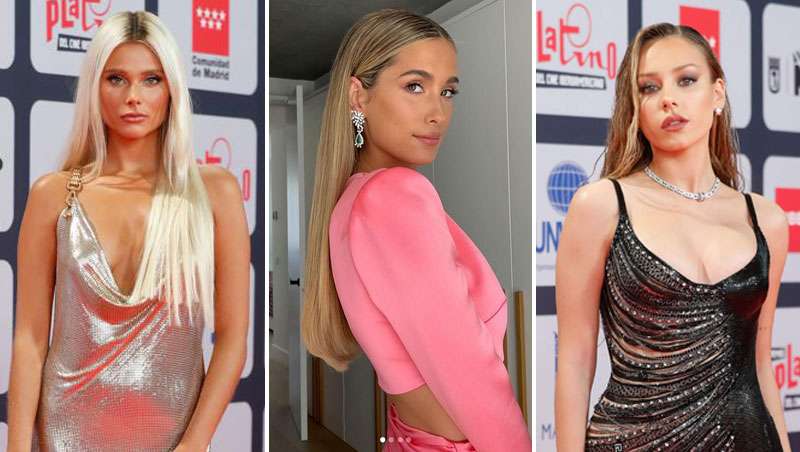Ester Expsito, Mara Pombo y Valentina Zenere en los Premios Platino 2021