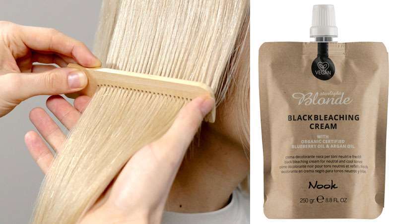 Black Bleaching Cream, ideal para aclarar loiros naturais e conseguir neutros e efeitos frios