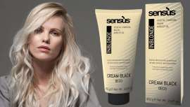 Crema decolorante negra para servicios de retoque de raíz, trabajos de precisión en rubios perfectos y para neutralizar los molestos reflejos residuales, innovación Sens.ùs