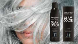 Glam Color Shampoo .11 Steel Gray y Toner .11 Steel Gray neutralizan los reflejos dorados y amarillentos, revitalizan los tonos grises  y aportan al cabello un look moderno