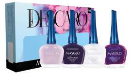 La nueva colección de esmaltes Masglo con cuatro nuevos colores de primavera: violeta, lila, blanco y morado, pensados para mujeres líderes, empoderadas, libres y audaces