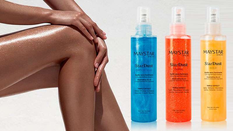 Los aceites corporales para brillar: StarDust
