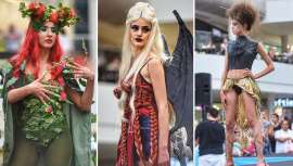 Cazcarra Image School vuelve a sorprender con el desfile de bodypainting, nail art, peluquería creativa y moda del año en un universo paralelo 