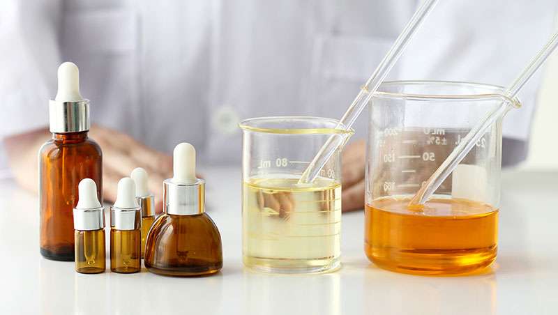laboratorio sustancias liquidas cosmeticos