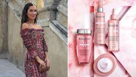 La embajadora de Kérastase se suma a la tendencia de los tonos chocolate sin miedo, gracias a su peluquero Jesús de Paula y a los cuidados de Chroma Absolu de Kérastase