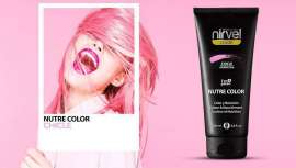 As máscaras de cor de Nirvel Profissional que causam furor e se converteram nas favoritas do público, de aplicação direta e textura cremigel. Sustentáveis e com 29 tons. Para todo o tipo de criações, correção e manutenção
