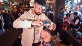  Un año más, esta batalla de barberos, la más importante de España y una de las mejores de Europa, organizada por Golden Chair International, en Barcelona, obtiene un gran éxito de participación 