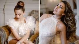 El estilista Diego Lainz, junto con Termix, avanza los peinados de novia que se van a llevar en 2023. Elegancia y texturas vaporosas en Alma, editorial realizada por el propio estilista con vestidos de Jesús Peiró, Vicky Martin Berrocal y Yolancris