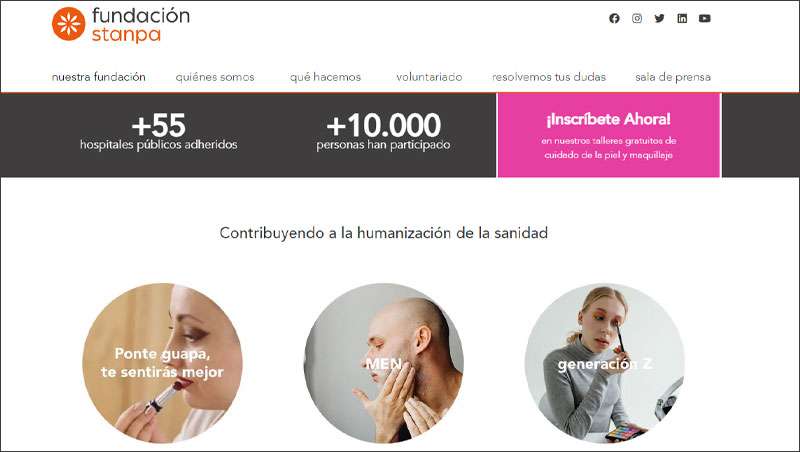 La Fundacin Stanpa estrena pgina web, didctica y para la autoestima de pacientes, sanitarios y pblico interesado