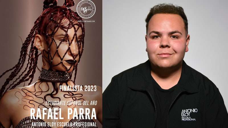 Rafael Parra, alumno de Antonio Eloy Escuela Profesional, promesa de la peluquería española
