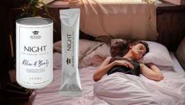Night Collagen Active Relax & Beauty en formato sticks, es un complemento alimenticio especialmente formulado para promover el relax y la belleza durante las horas de descanso nocturno